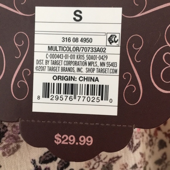 FINAL MARKDOWN LADIES’ NWT Knox Rose Floral Print LS Top (S) - Picture 6 of 11